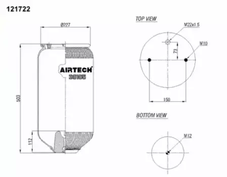 Пневмоподушка AIRTECH 38185P