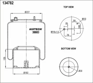 Пневмоподушка AIRTECH 38683K