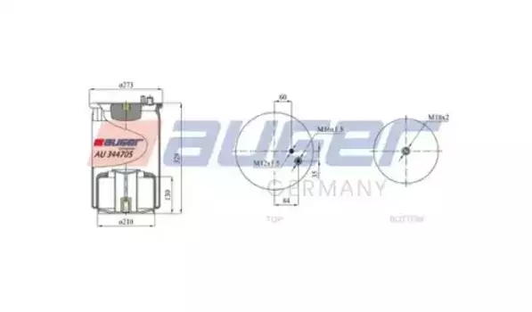 Пневмоподушка AUGER AU 344705-K