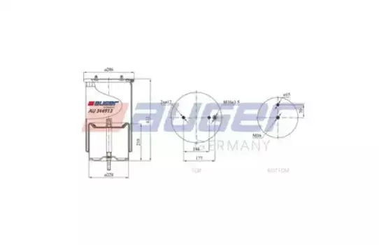 Пневмоподушка AUGER AU 344913-K