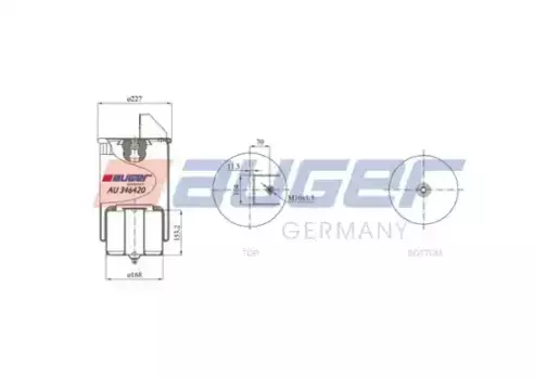 Пневмоподушка AUGER AU 346420-K22