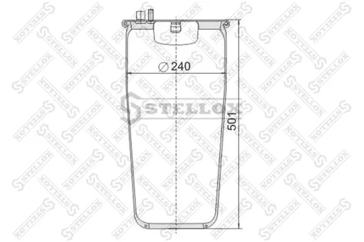 Пневмоподушка STELLOX 90-48840-SX