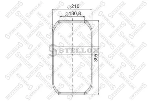 Пневмоподушка STELLOX 90-06440-SX
