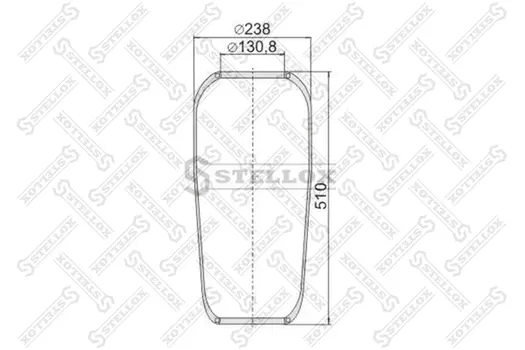 Пневмоподушка STELLOX 90-07060-SX