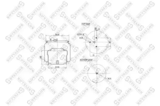 Пневмоподушка STELLOX 84-00136-SX