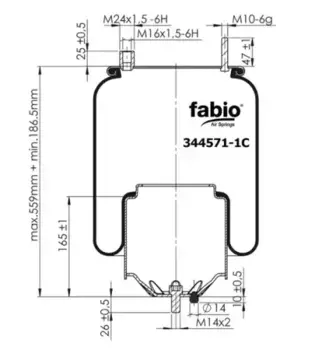 Пневмоподушка STELLOX 84-00258-SX