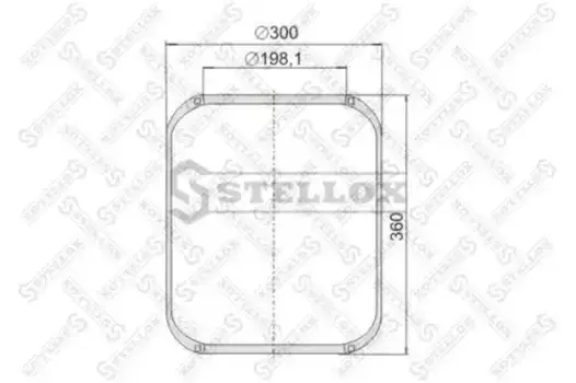 Пневмоподушка STELLOX 90-06620-SX