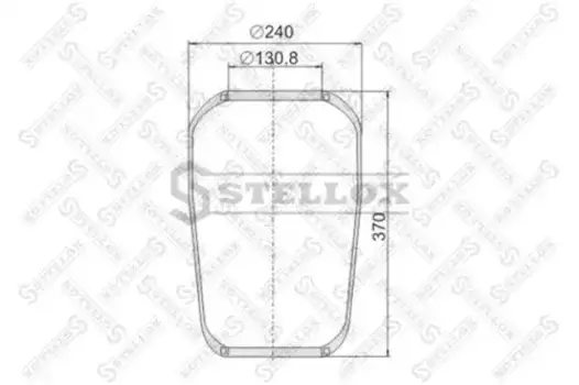 Пневмоподушка STELLOX 90-06730-SX