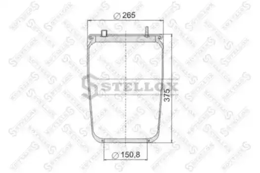 Пневмоподушка STELLOX 90-08366-SX