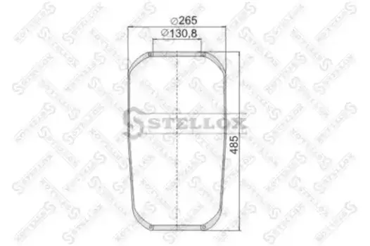 Пневмоподушка STELLOX 90-14210-SX