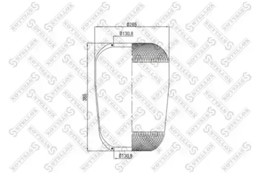 Пневмоподушка STELLOX 90-36335-SX