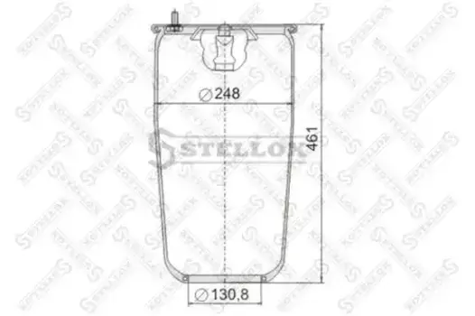 Пневмоподушка STELLOX 90-47130-SX