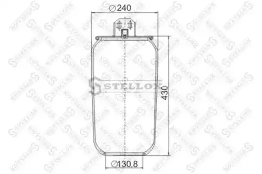 Пневмоподушка STELLOX 90-78030-SX