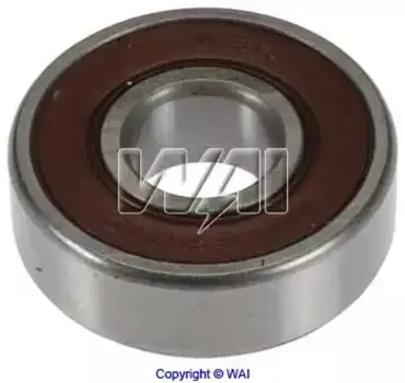 подшипник генератора! 12x32x10 \ 6-201-4W WAI