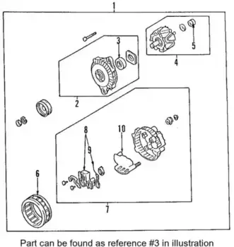 подшипник генератора!\ Mitsubishi Galant/Lancer/Libero/Outlander 91> MD619356