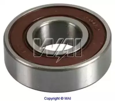 подшипник генератора! пластиковая обойма 12x28x8mm\ Alfa, Fiat Croma, Iveco, Lancia 6-101-4W WAI