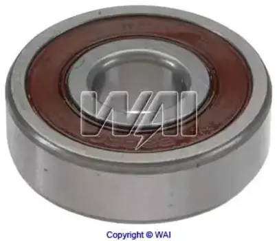 подшипник генератора! шариковый 10x30x9\ 6-200-4W WAI