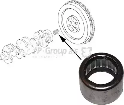 подшипник игольчатый коленвала!\ Audi 80/100/A3/A4/A6 80> 1110450300 JP