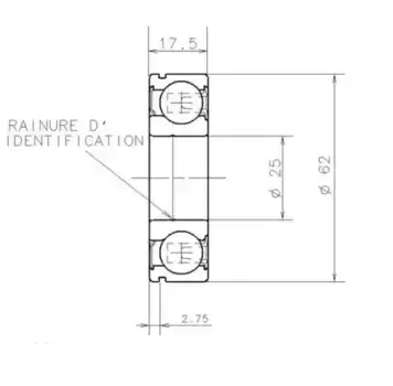 подшипник КПП! 25x62x17.5\ Renault AB12888S05 SNR