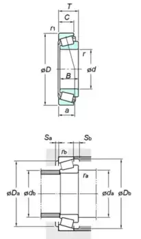 подшипник ступ.зад.\ Nissan Vanette SS58VN 32009JR KOYO