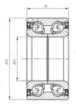 подшипник ступицы передней!\ Hyundai Elantra 06>/i30/KIA Ceed 06> CS1107 TRIALLI