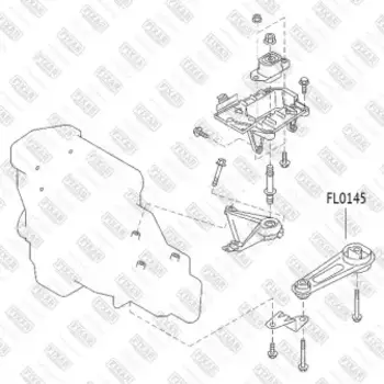 подушка ДВС!\ Nissan Almera 00>