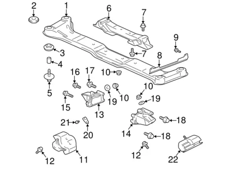 Подушка крепления двигателя MITSUBISHI 2910A066
