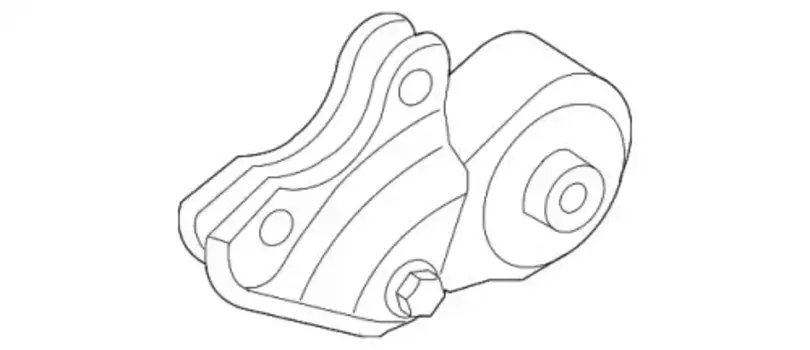 Подушка крепления двигателя MAZDA L2Y33904XA