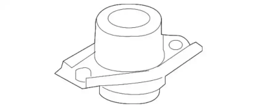 Подушка крепления двигателя MB 166 240 68 17