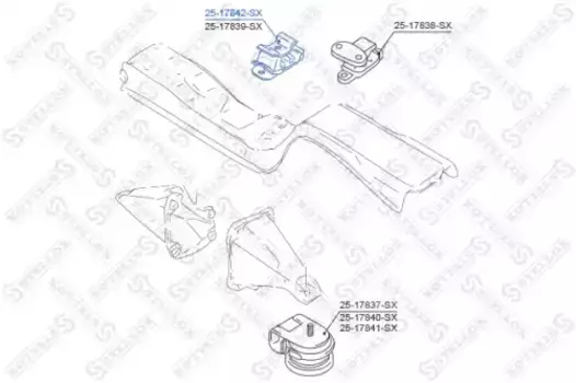 Подушка крепления двигателя STELLOX 25-17842-SX
