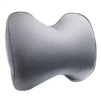 подушка! на подголовник экокожа, серая\ PM0471 ZIPOWER
