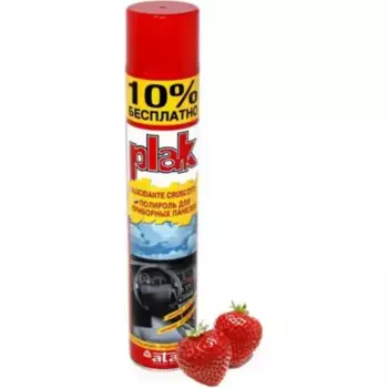 полироль! салона PLAK 750 мл аэрозоль, глянцевый, клубника\ 5161