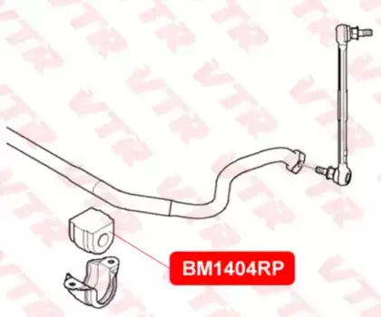 ПОЛИУРЕТАНОВАЯ ВТУЛКА СТАБИЛИЗАТОРА ПЕРЕДНЕЙ ПОДВЕСКИ (D 25.5) BM1404RP VTR