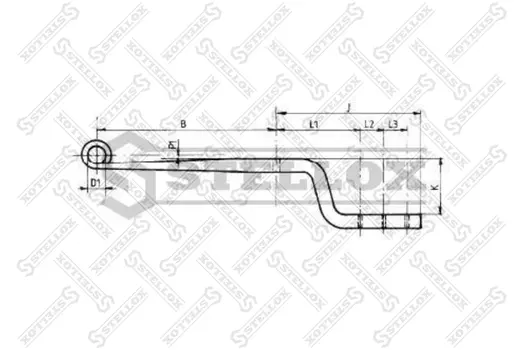 Рессора подвески STELLOX 84-55601-SX