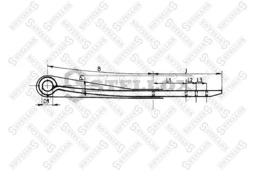 Рессора подвески STELLOX 84-55640-SX