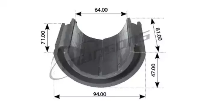 Полувтулка стабилизатора MANSONS 200.024