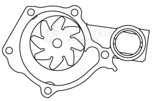 Насос системы охлаждения (помпа) LUZAR LWP 3004