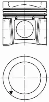 поршень !d102 3V палец D40мм\MB Atego/Vario/Omn 98-> OM904/906/909 94 705 600 KS
