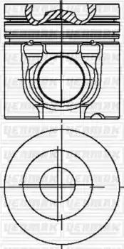 поршень! d108 R6\ Deutz BF6M1013 31-04044-000 YENMAK