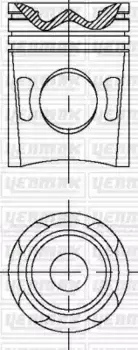 поршень! d120 R6\ MAN TGA/TGS/TGX D2066 LF17-27/LF40-43/LF51-53 31-04667-000 YENMAK