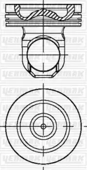 поршень! d127\ Scania DC12/DSC12/DC16 31-04918-000 YENMAK