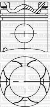 поршень! d128\ MAN TGA D2866LF23-28 Euro3 31-03578-000 YENMAK