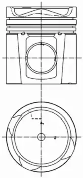 поршень !d130 R6 \DAF 95 дв.XE 355 C1 4V Euro3/XE 390 C1 4V Euro3 99 985 600 KS