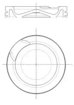 поршень! d132\ MB OM471 001 PI 00191 000 MAHLE