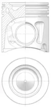 поршень !d135 R6 с кольцами\IVECO STRALLIS/TRAKKER дв.F3B3681 A/BC/D/E 41 479 600 KS