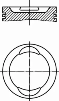 поршень! d70.8x1.2x1.2x2.5 +0.4\ Fiat Punto 1.2 93> 009 41 01 MAHLE