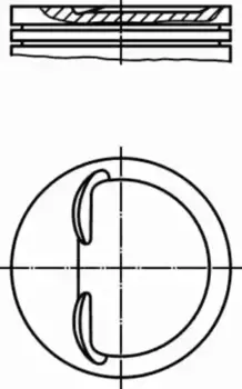 поршень! d76x1.5x2x3.947 +0.4\ Lada Forma/Samara 1.1-1.3 84> 448 11 01 MAHLE