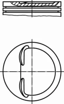 поршень! d76x1.5x2x3.947 +0.8\ Lada Forma/Samara 1.1-1.3 84> 448 11 03 MAHLE