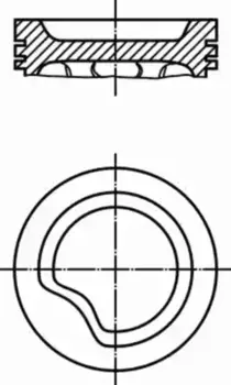 поршень! d77.6x1.5x1.5x3 +1.0\ Opel Kadett/Astra/Vectra 1.4 88> 011 06 12 MAHLE