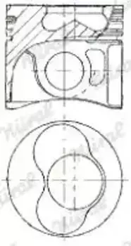 поршень! d79.5x1.75x2x3 +0.5 (1-2 цил.)\ VW Golf/Polo 1.9SDi 95> 87-114907-20 NURAL